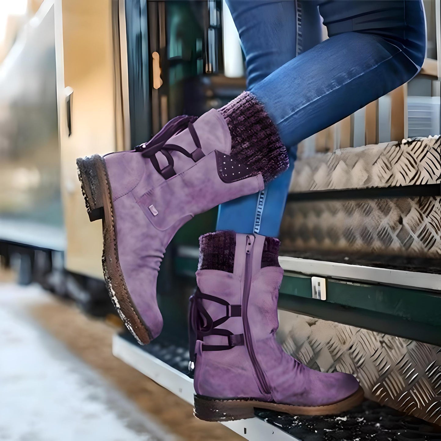 Carla | Lace-up snow boots