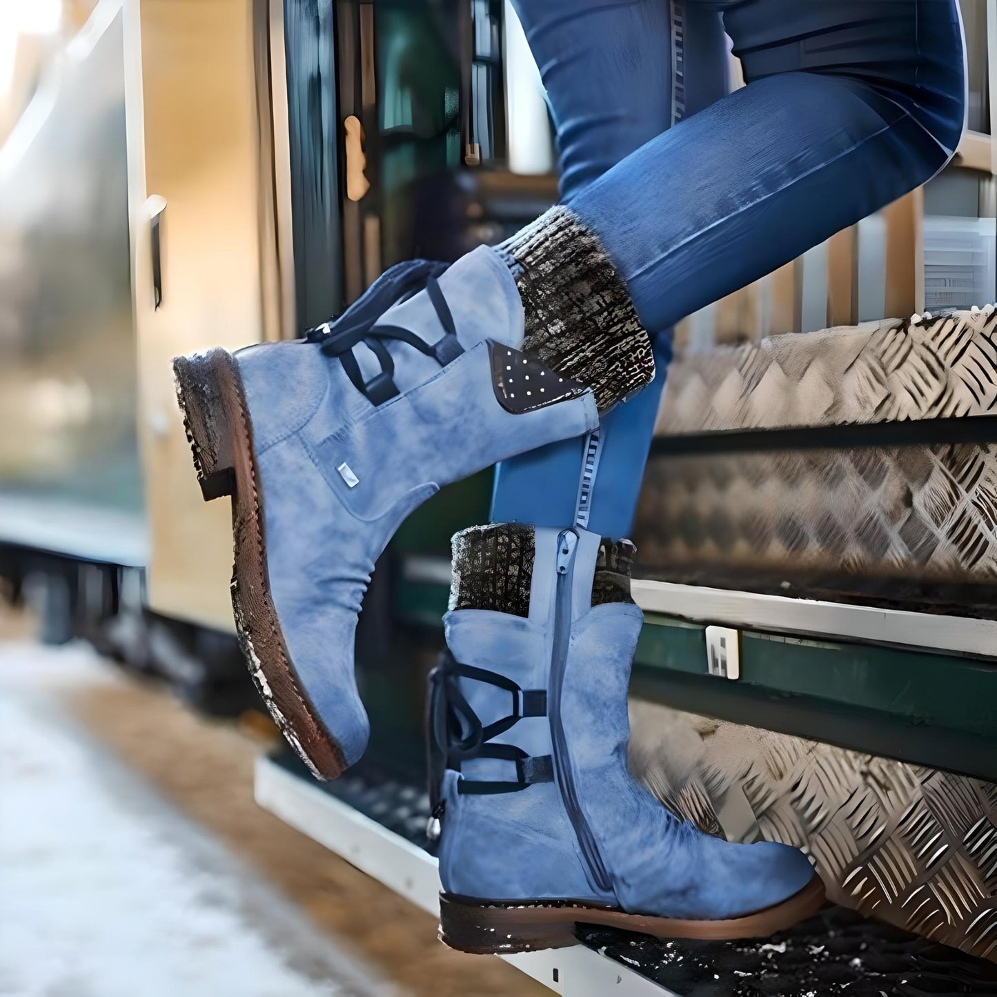 Carla | Lace-up snow boots