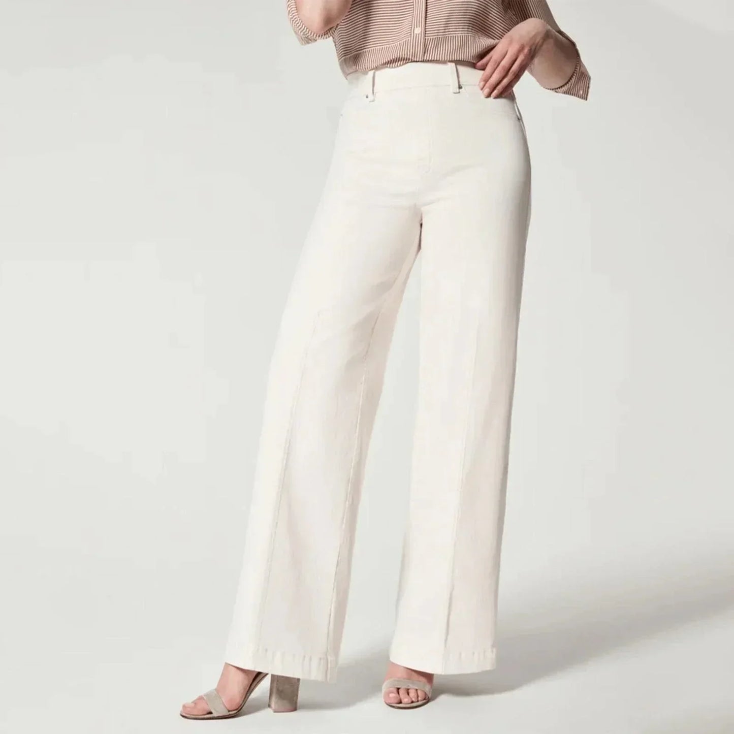 Yasmine® | Women's denim-style wide-leg jeans
