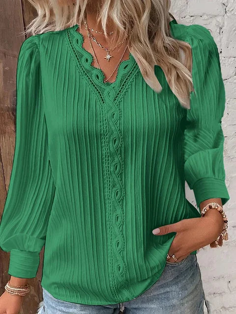 Brunissende® | Elegant Blouse With Lace Decorations