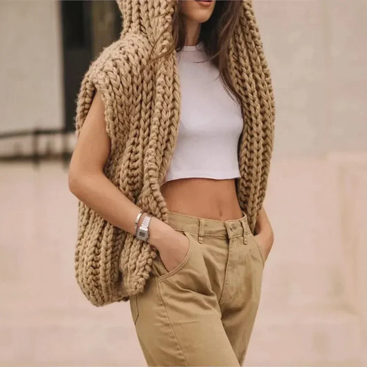 Hella® | Chunky knit hooded vest