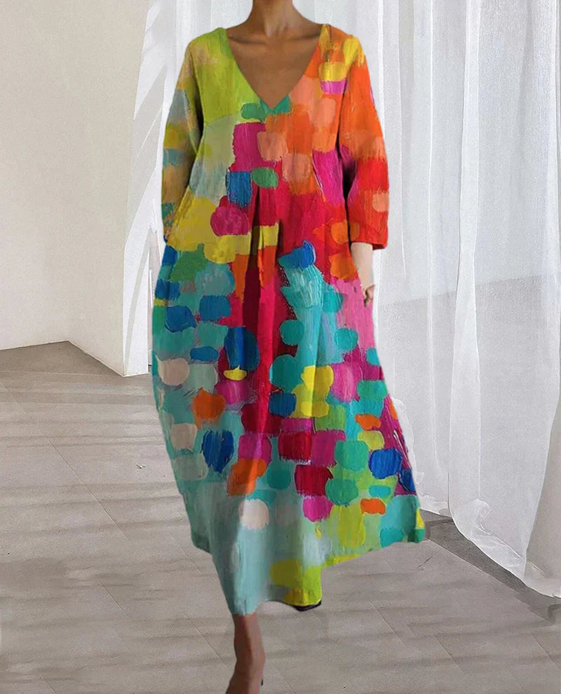 Valentina® | Colorful printed dress for women
