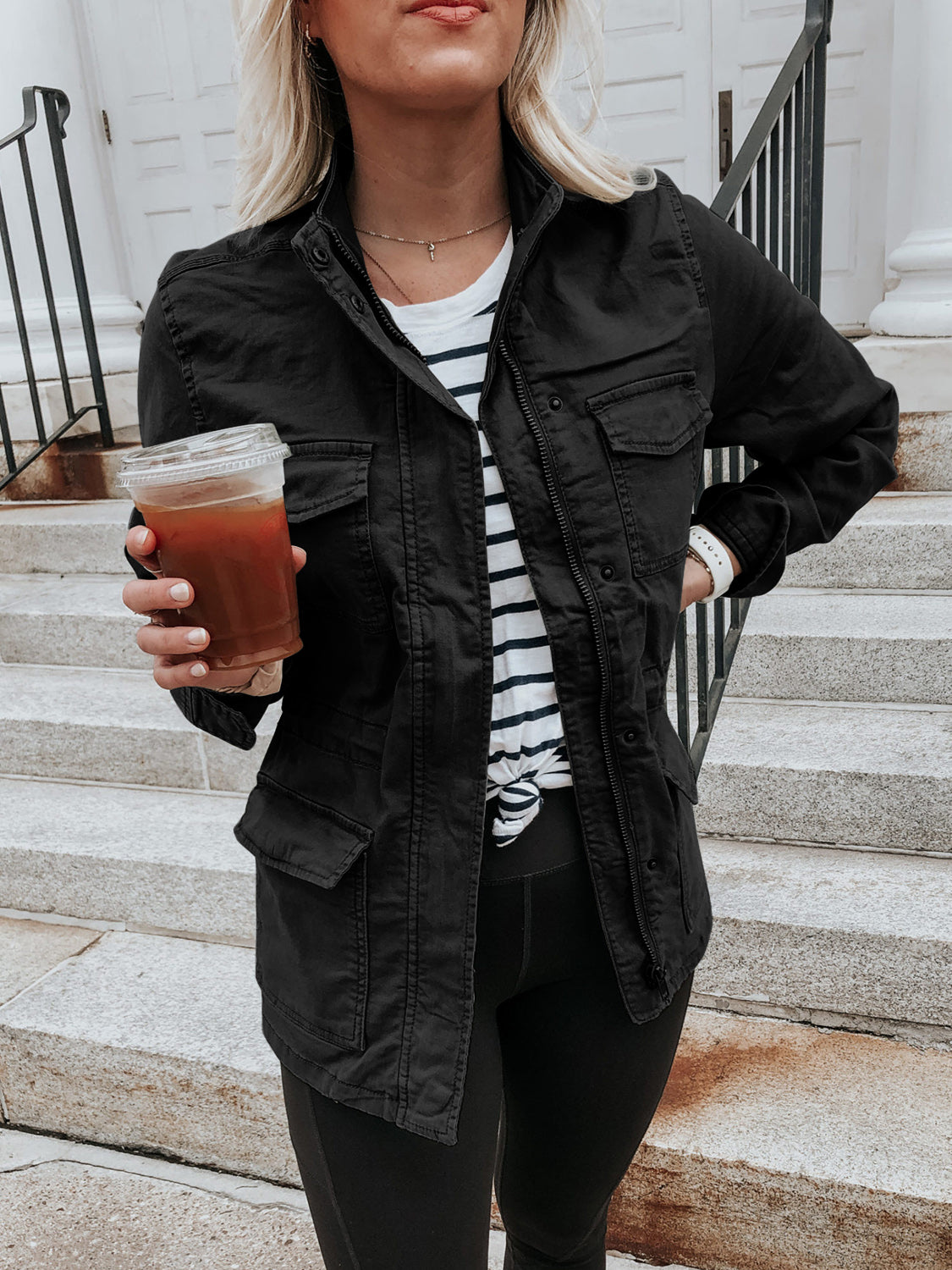 Carolina | Long sleeve zip jacket with pockets
