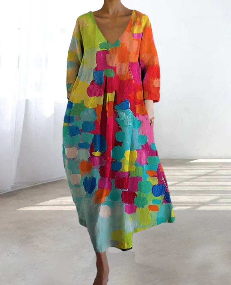 Valentina® | Colorful printed dress for women