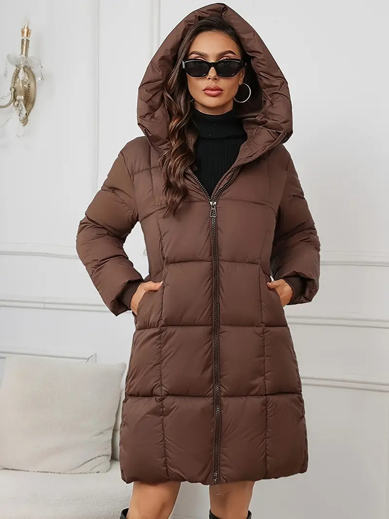 Lucrecia | Long down jacket with hood