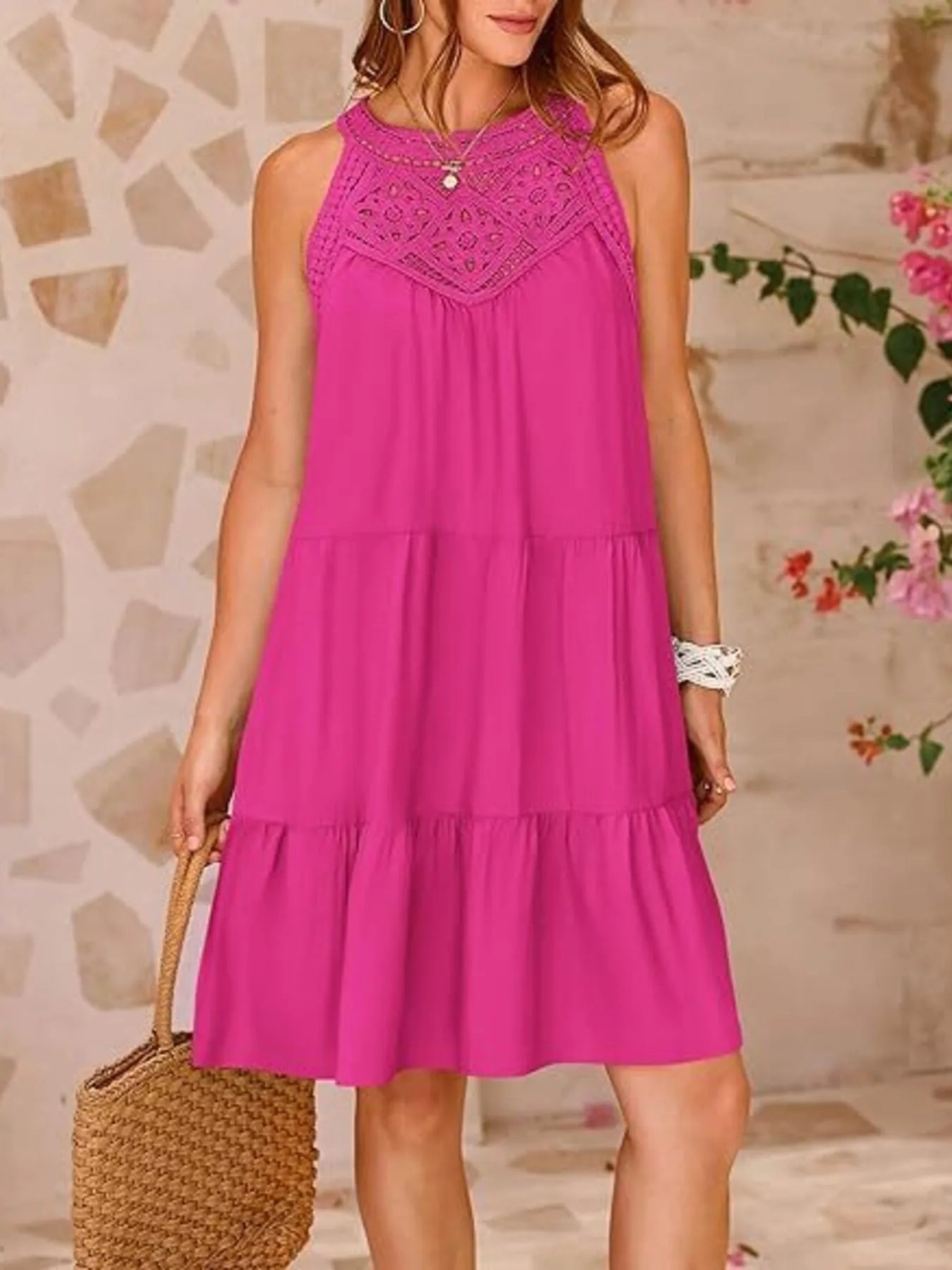 Desiree® | Sleeveless Lace Mini Dress