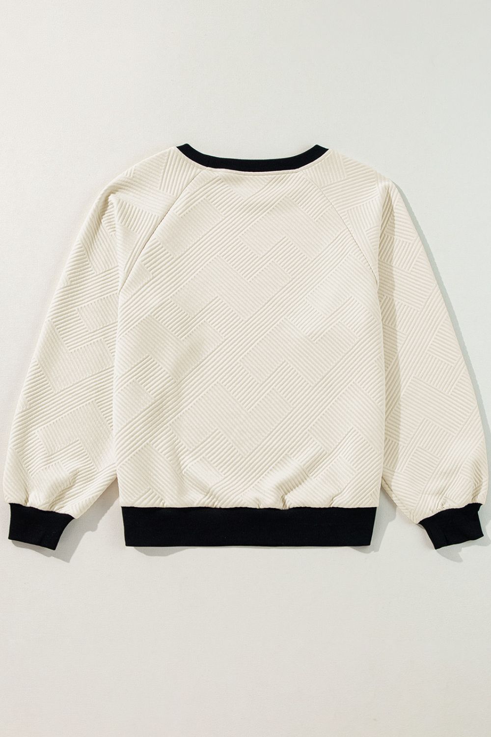 Azucena | Long-sleeved sweatshirt with textured contrast