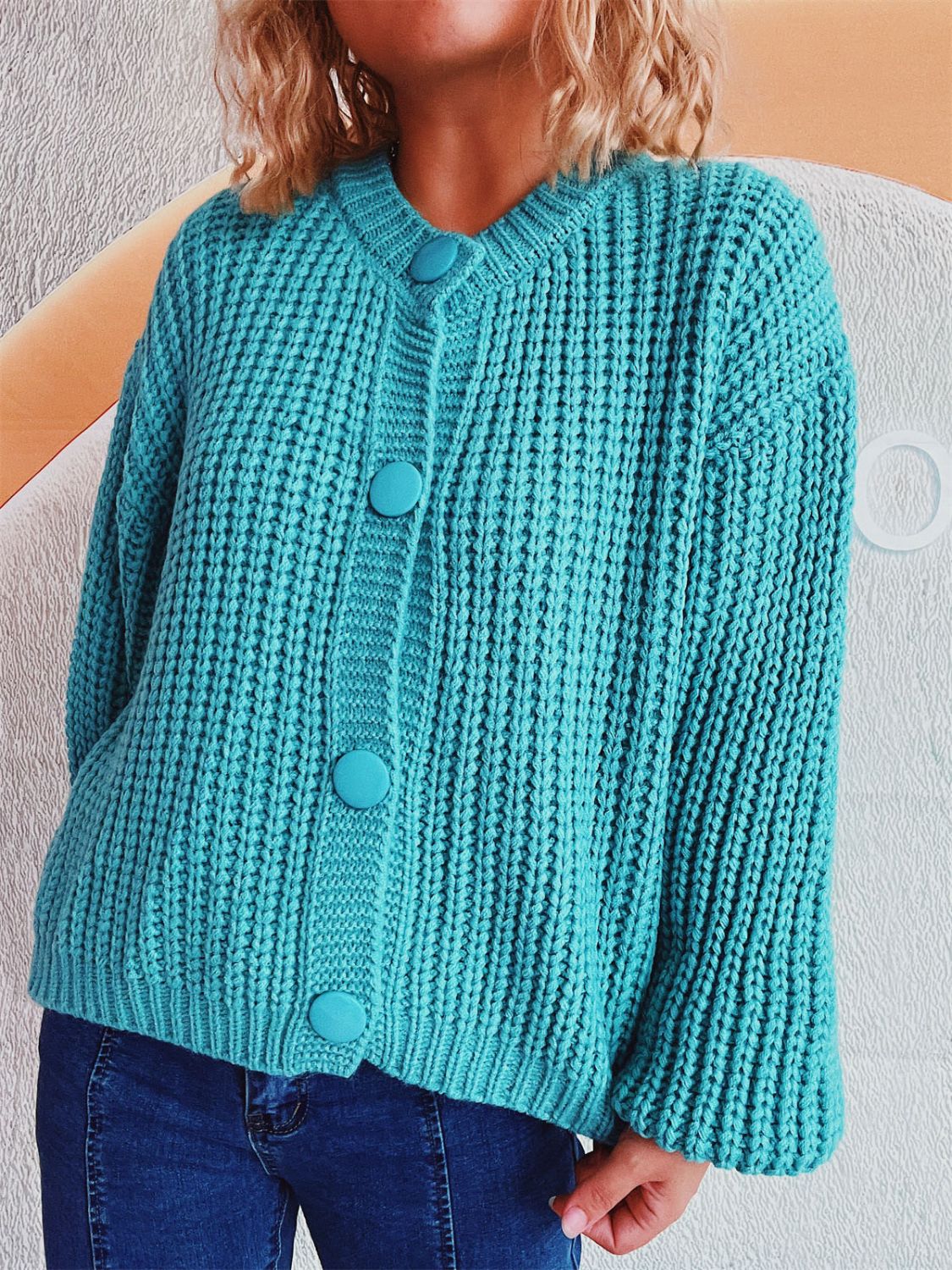 Adelheid | Long sleeve cardigan with buttons