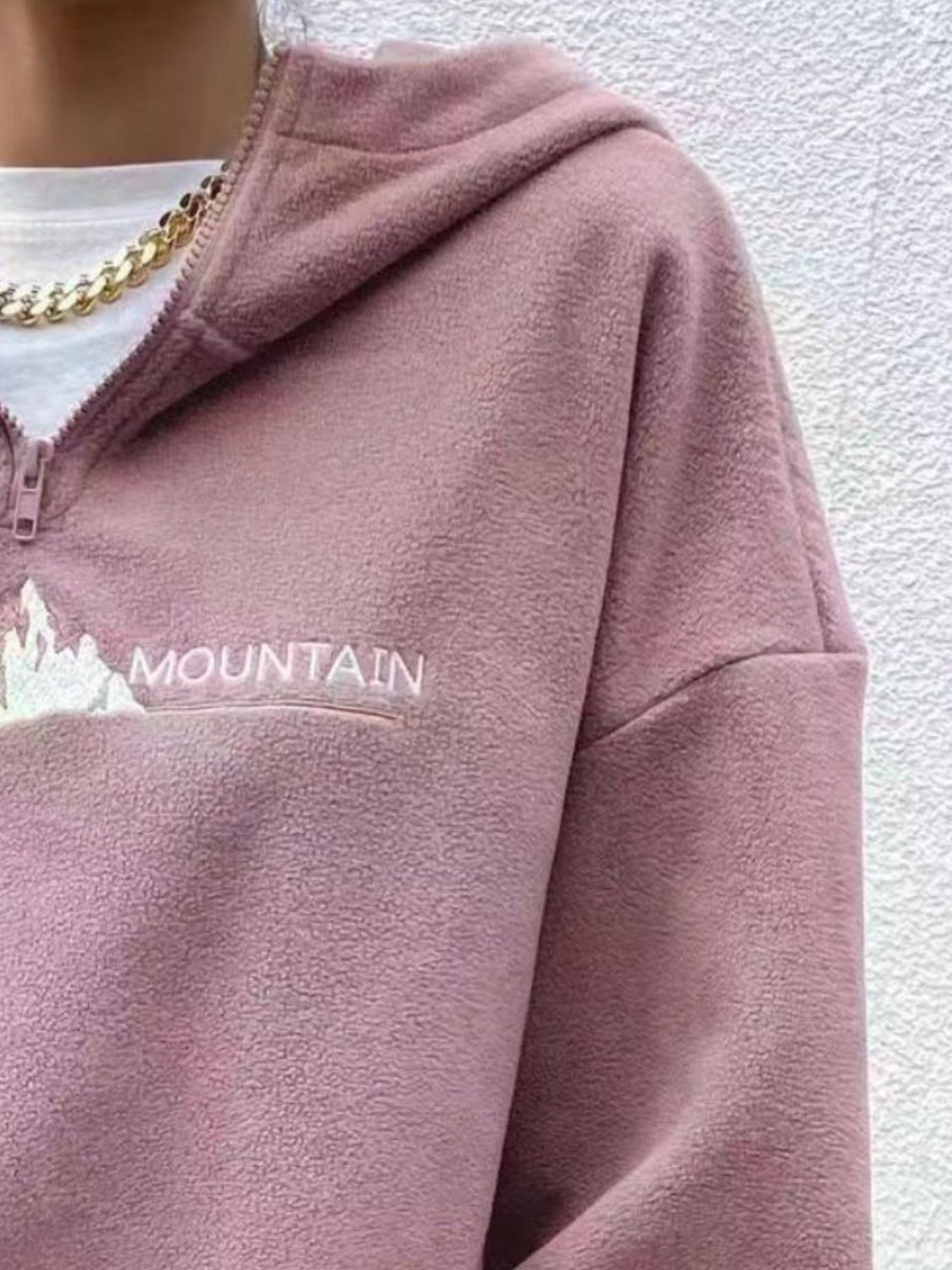 Beatriz | Mountain Quarter Zip Long Sleeve Hoodie