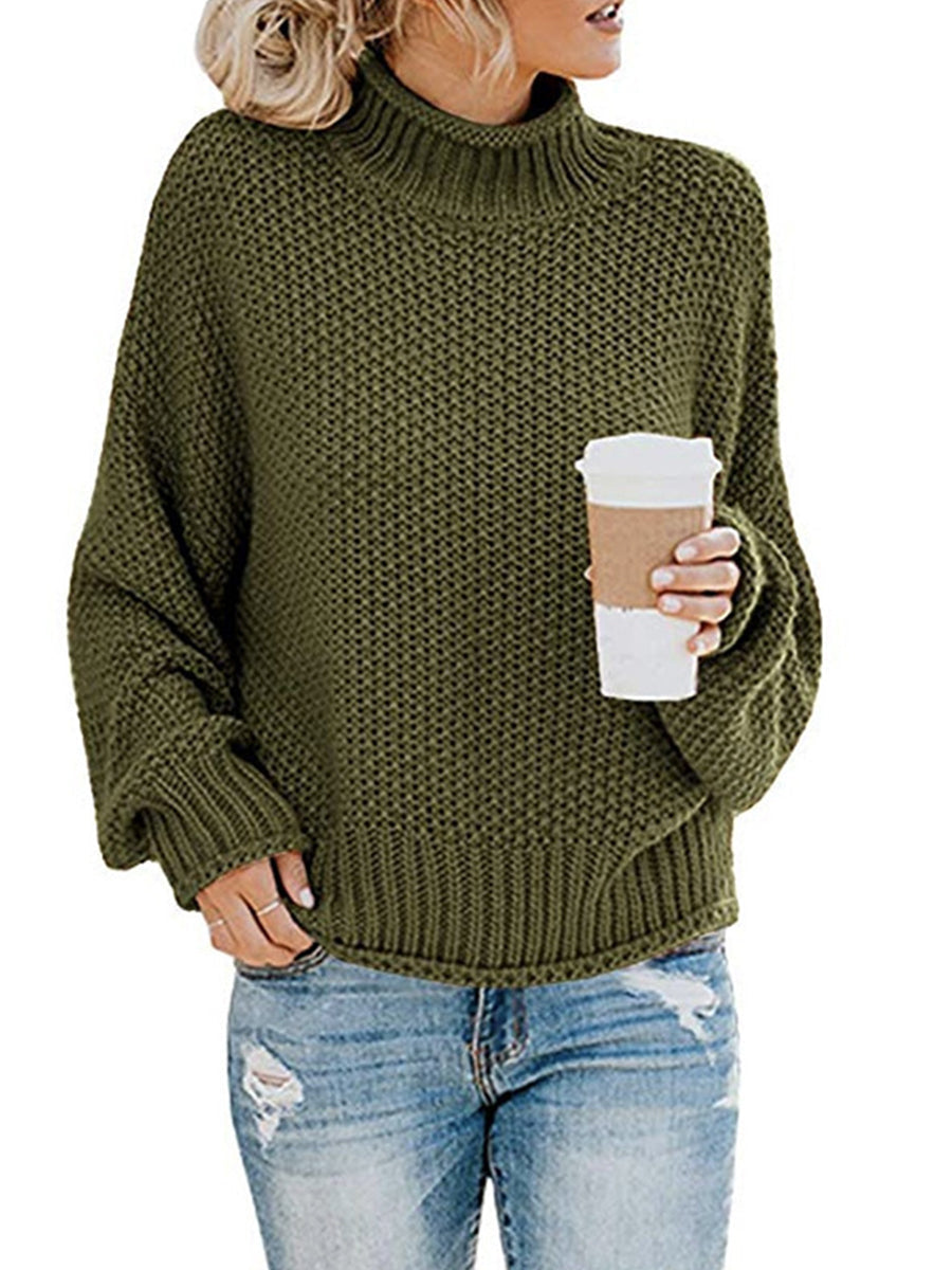 Agnes | Pullover with a turtleneck and dropped shoulders