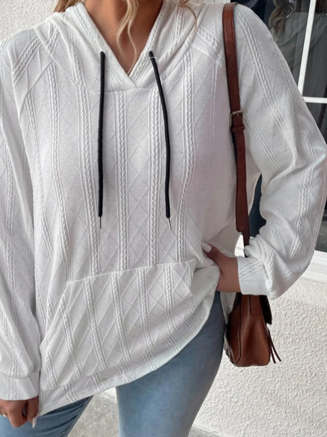 Miriam | Full size long sleeve drawstring hoodie