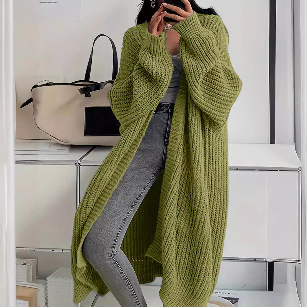 Flor® | Plain Open-Front Cardigan