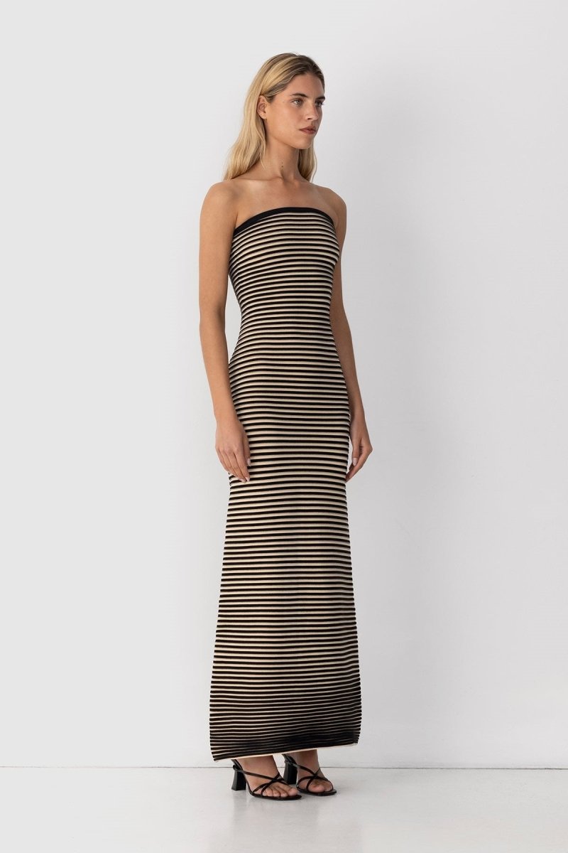 Katia® | Sleeveless Maxi Dress In Striped Knit