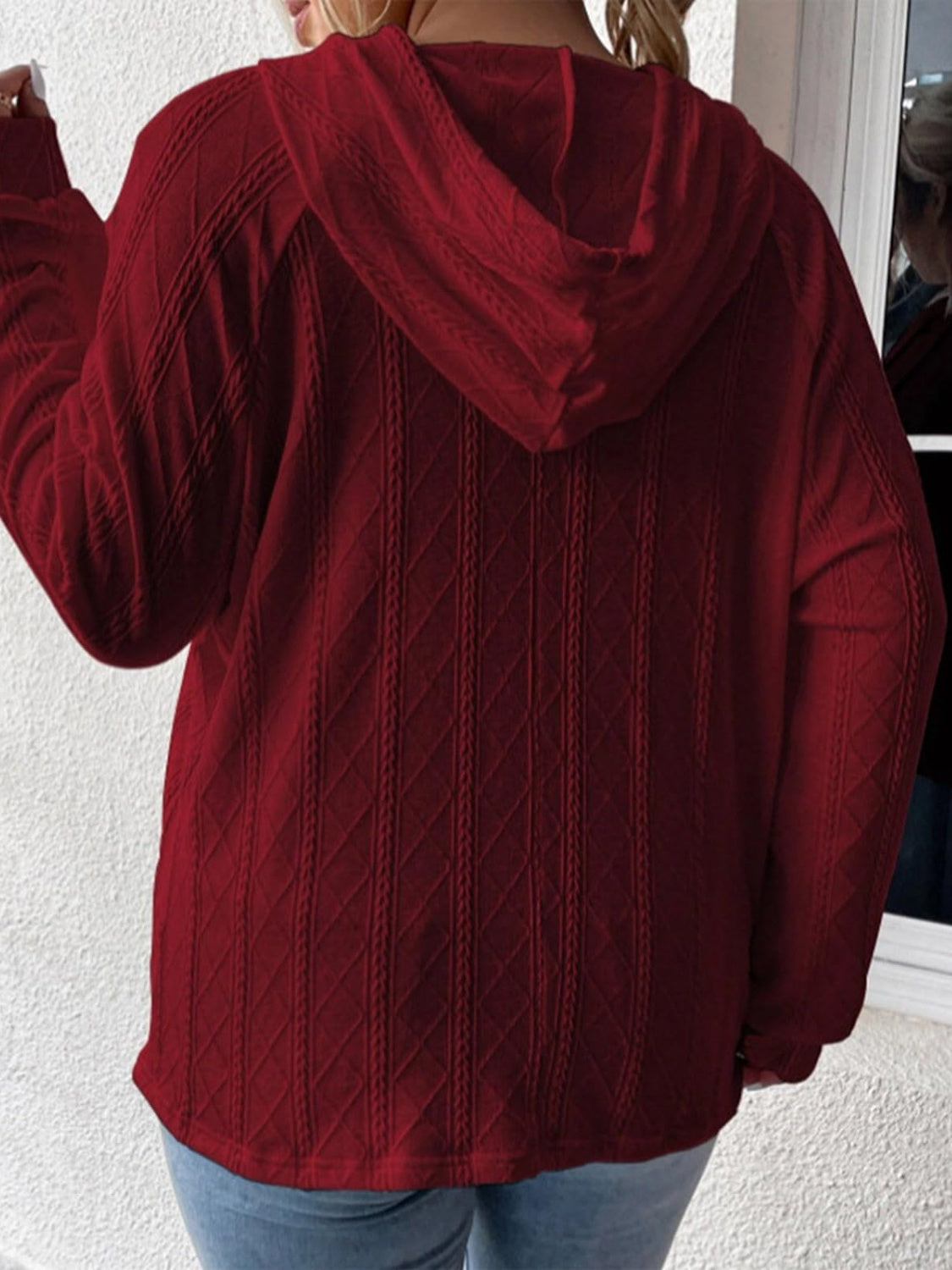Miriam | Full size long sleeve drawstring hoodie