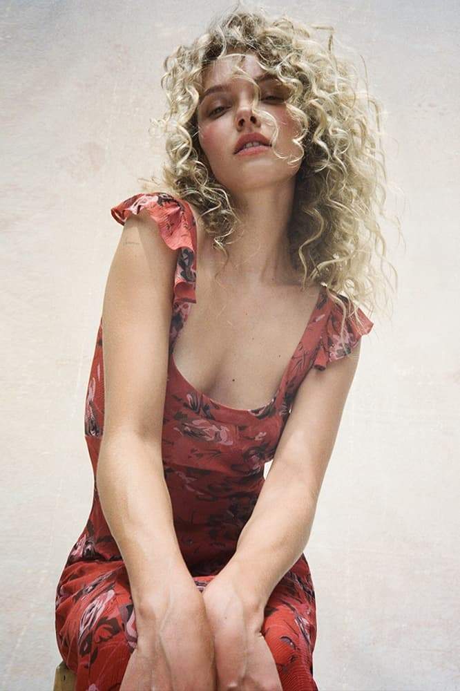 Yadira® | Scoop-Neck Floral Print Maxi Dress