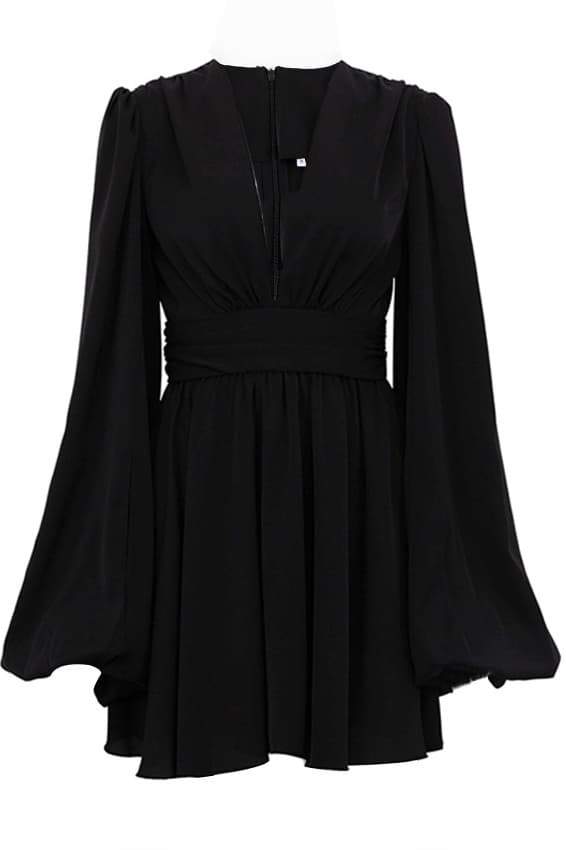 Maricarmen® | Mini Dress With Deep V-Neck