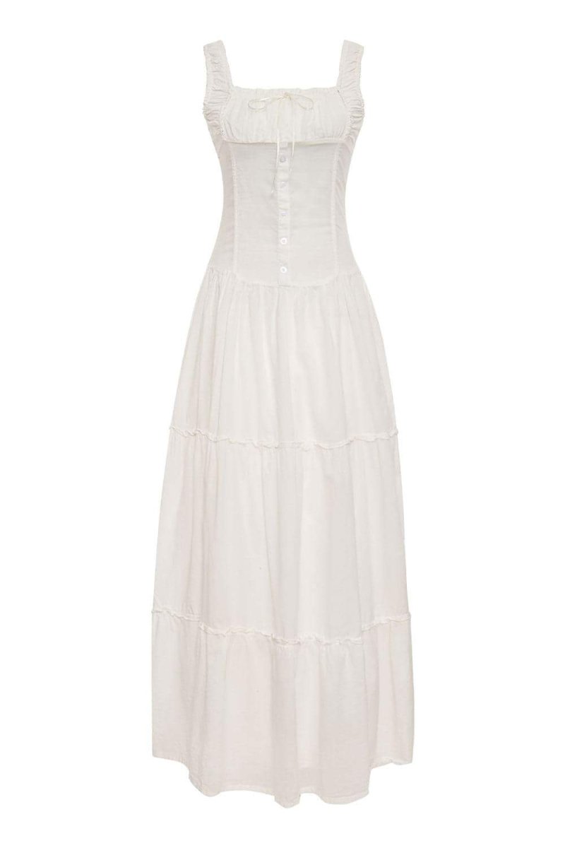 Julia® | Semi-Sheer Maxi Dress With Ruffles