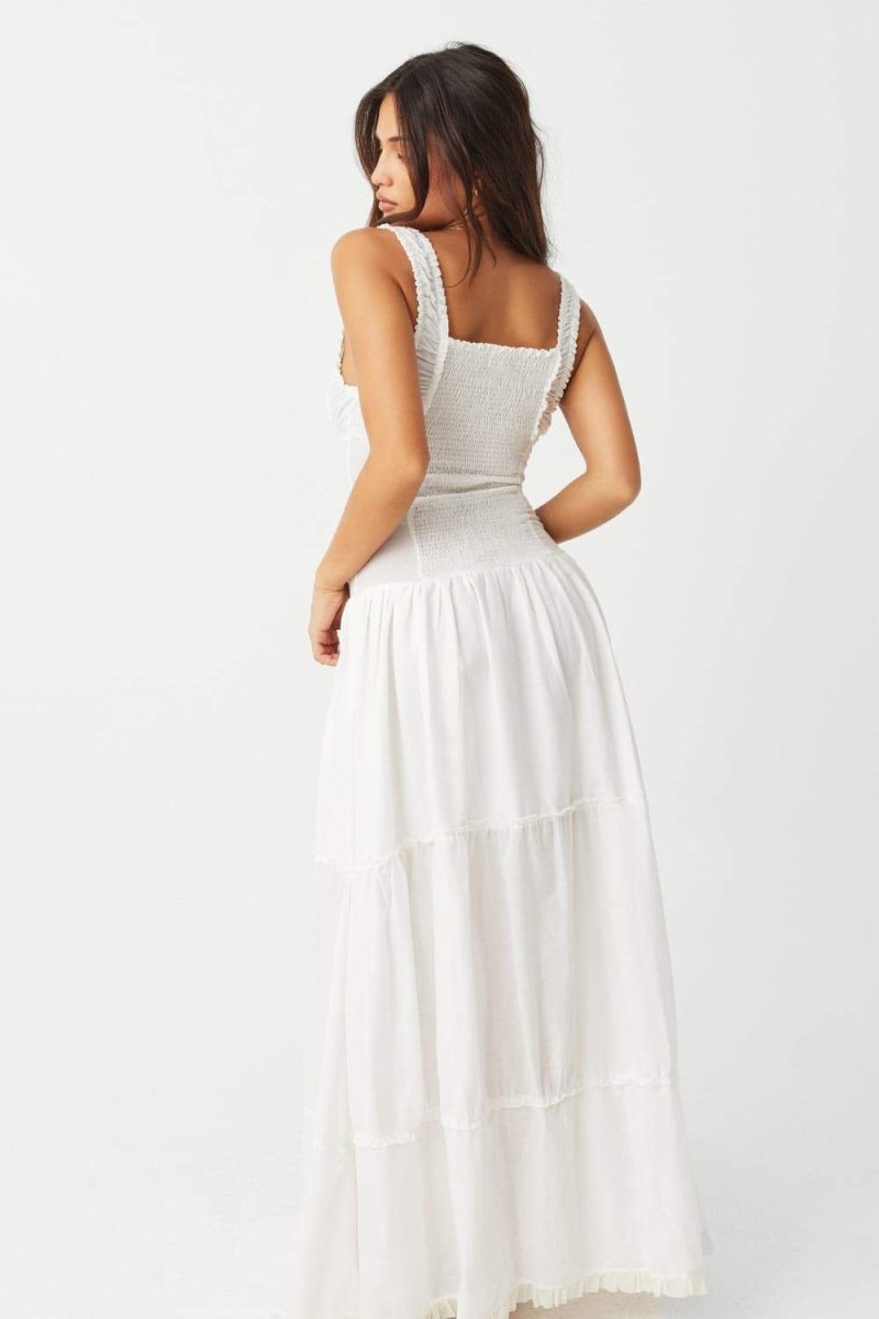 Luisa® | Semi-Sheer Maxi Dress With Ruffles