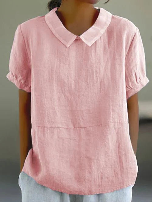 Anne | Women's Peter Pan Collar Relaxed Fit Blouse