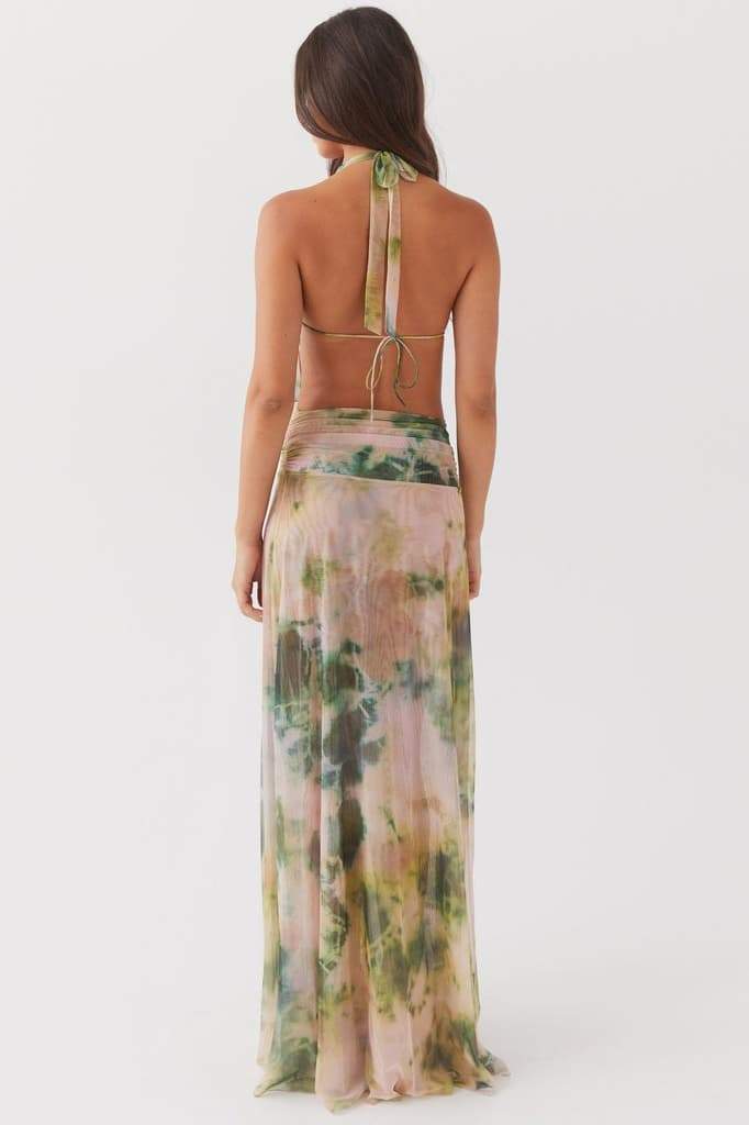 Marta® | Printed Halterneck Maxi Dress