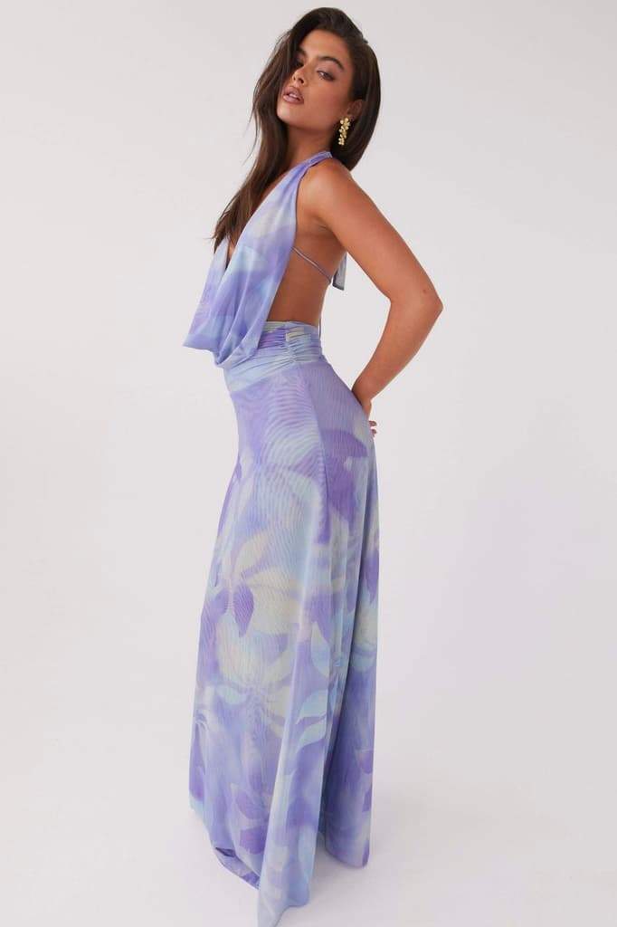 Marta® | Printed Halterneck Maxi Dress