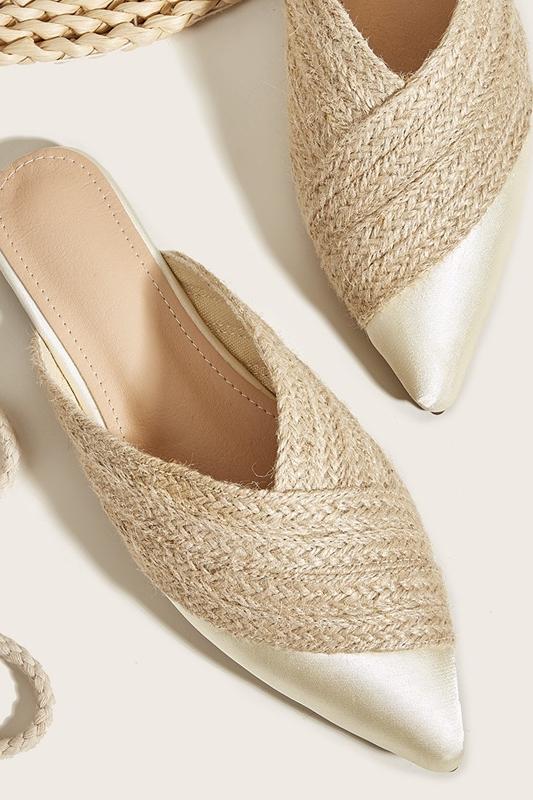 Sandra® | Woven Satin Slippers