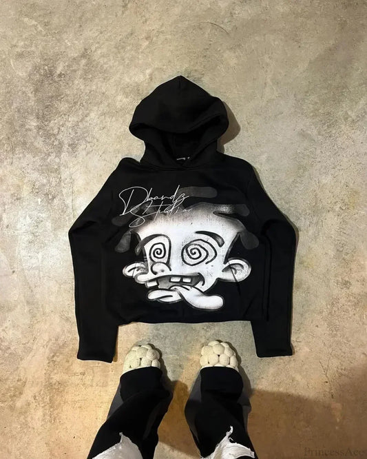 Autumn Fun Pattern Printed Hoodie
