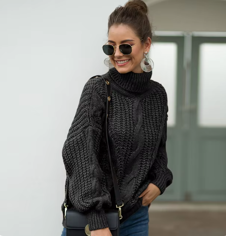 Ana Maria | Long sleeve turtleneck sweater
