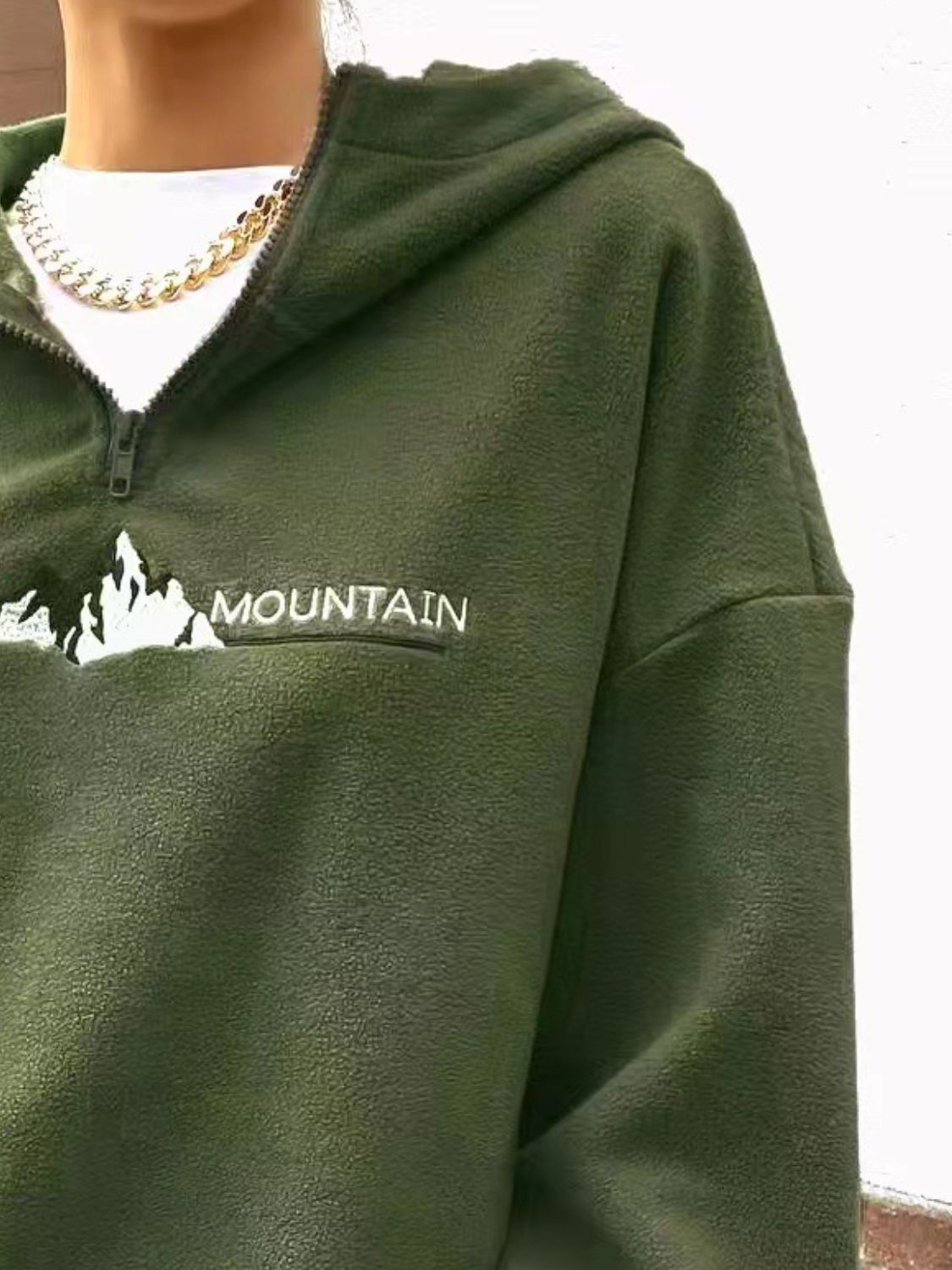 Beatriz | Mountain Quarter Zip Long Sleeve Hoodie