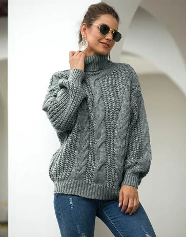 Ana Maria | Long sleeve turtleneck sweater
