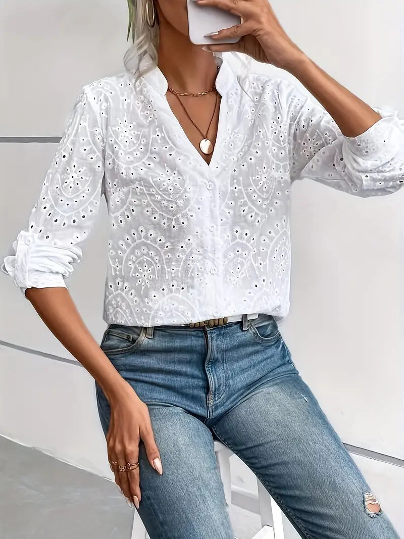 Joselyn® | Stylish Blouse With Boho Pattern