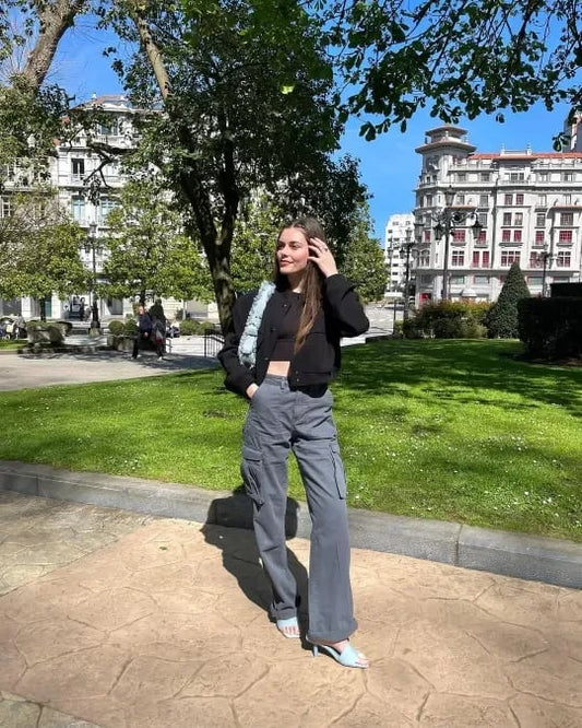 Belisa® | Adjustable Cargo Pants. Straight Cut For Casual Style