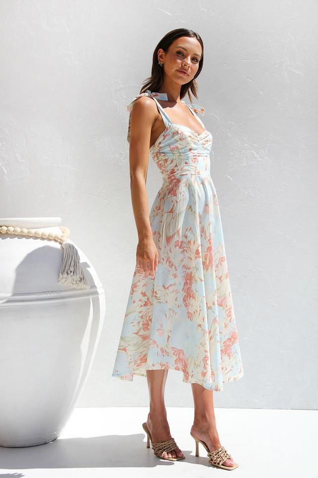 Otilia® | Printed Midi Dress With Straps