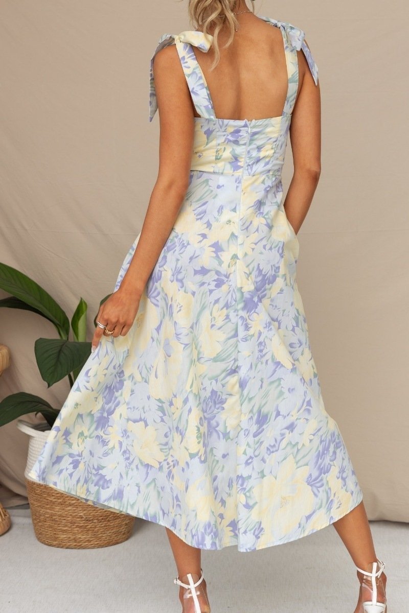 Otilia® | Printed Midi Dress With Straps
