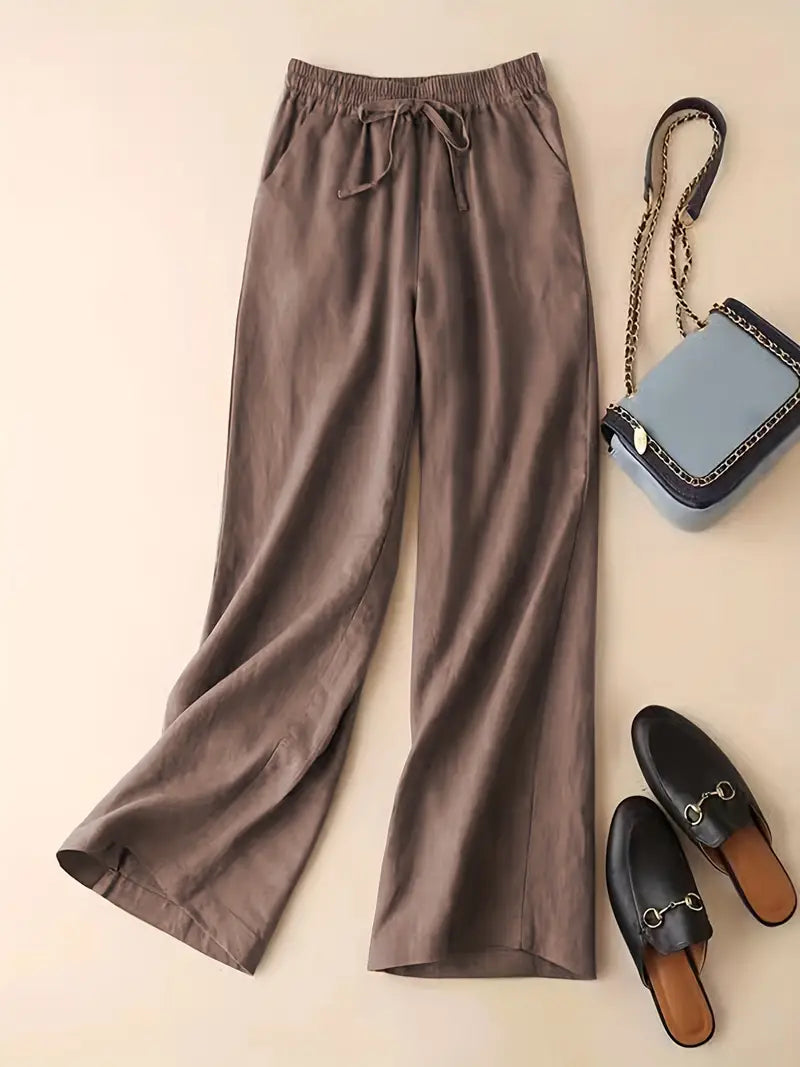 Mallory® | Elegant Straight Linen Pants