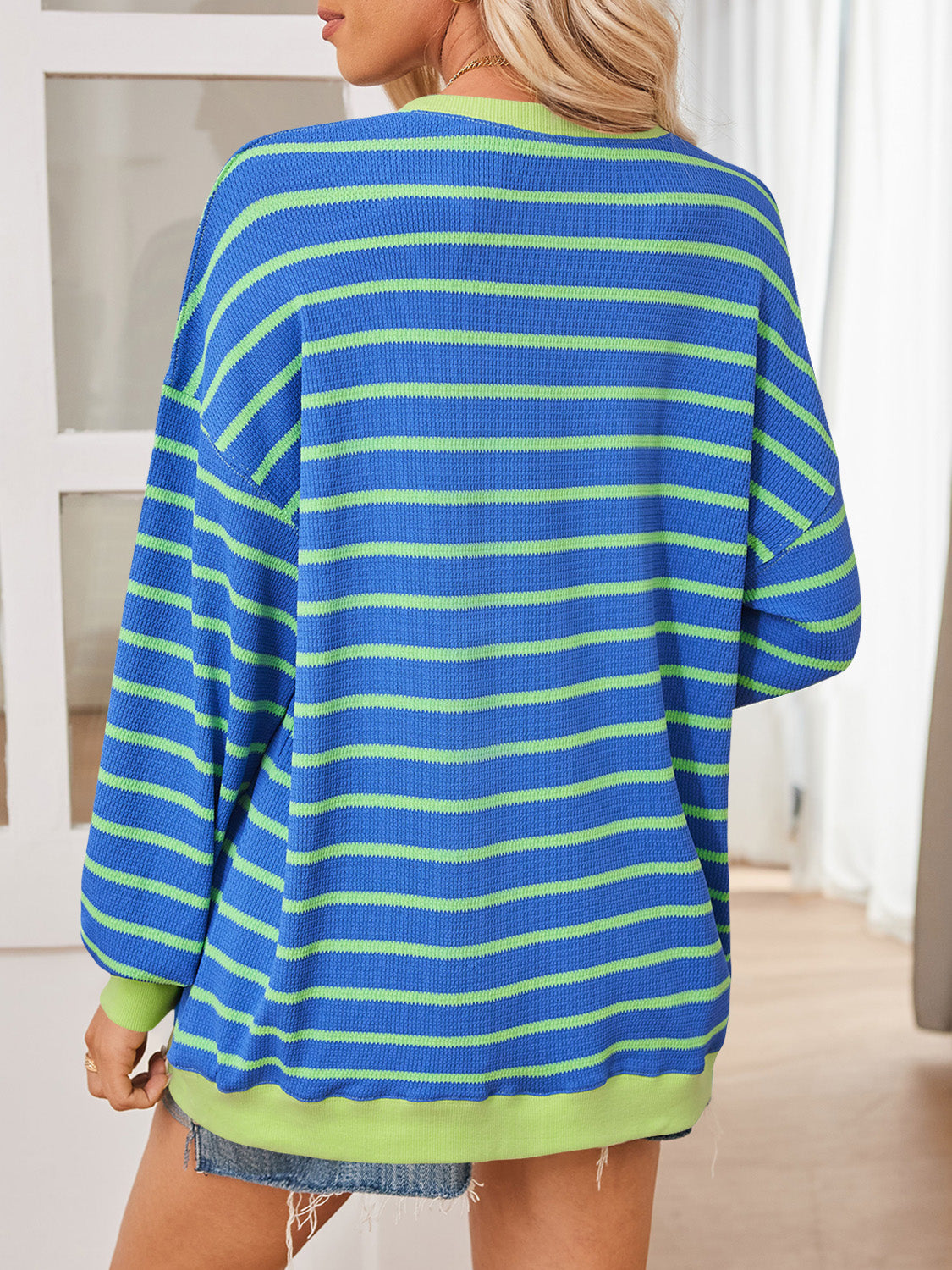 Anita | Lovelet striped contrast long sleeve sweatshirt