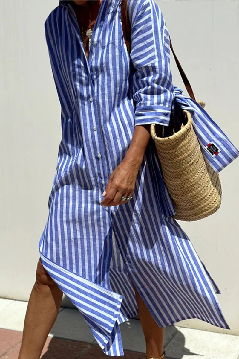 Rocío® | Casual Striped Shirt Blouse