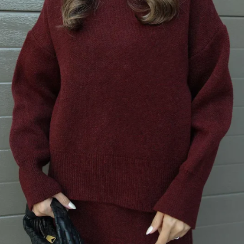 Luciana | Matching sweater skirt set