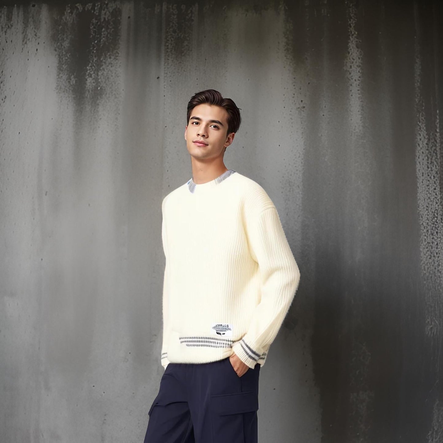 Josephus | Men's Striped Relaxed Fit Sweater