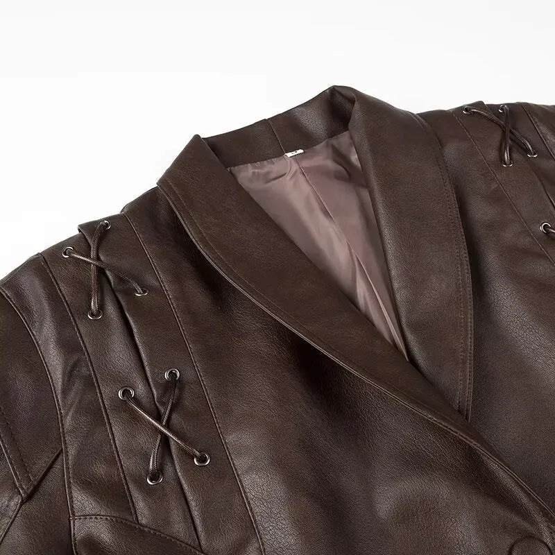 Monica® | Vintage V-neck coat