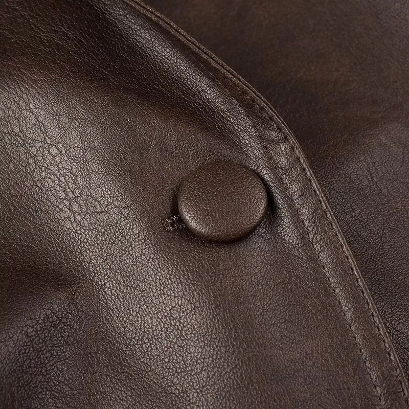 Monica | Vintage V-neck coat
