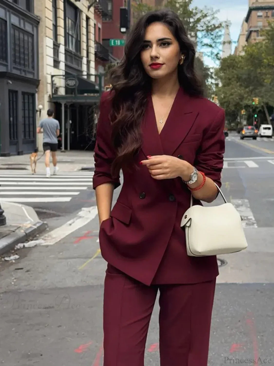 Burgundy Suit Coat