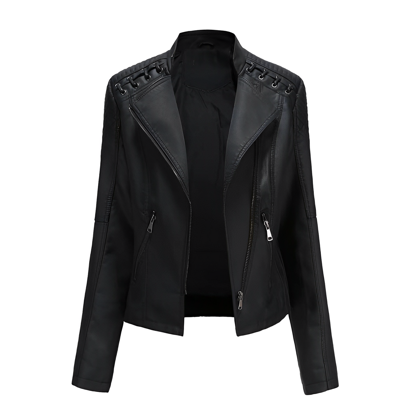 Guillermina | PU leather jacket with zipper