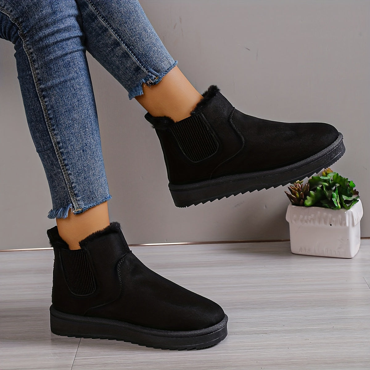 Anneliese | Fleece boots for women