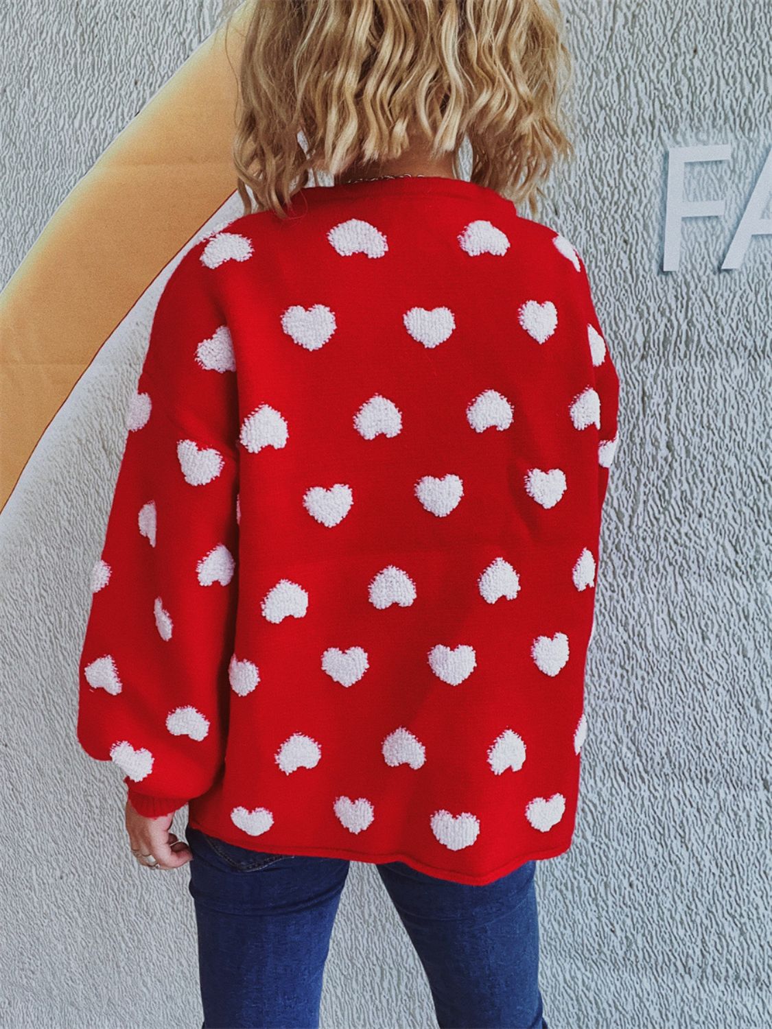 Melanie | Long-sleeved cardigan with heart buttons