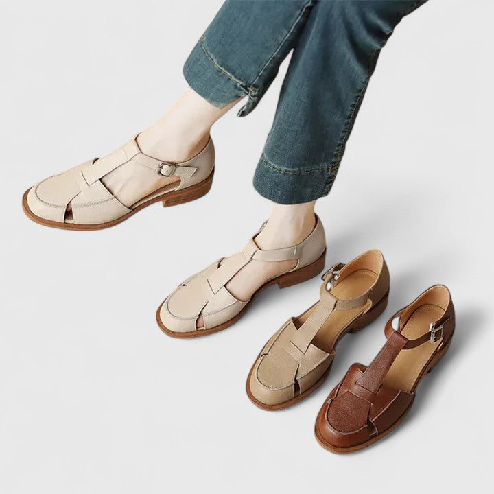 Cassandra | Orthopedic T-Strap Shoes