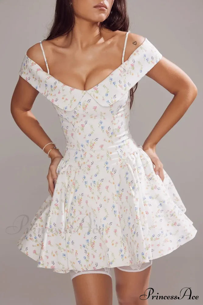 Cassia Floral Stylish Mini Dress