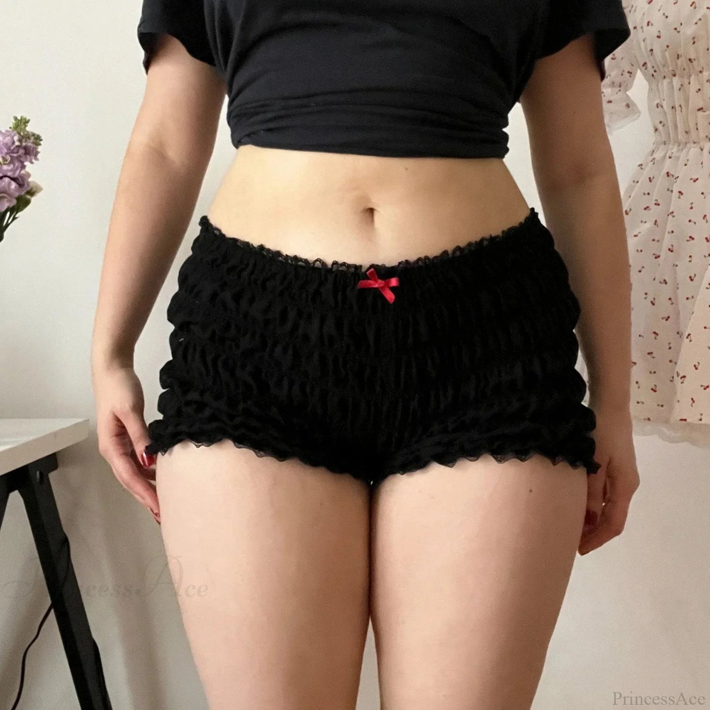 Cherry Print Ruffle Bloomer Short