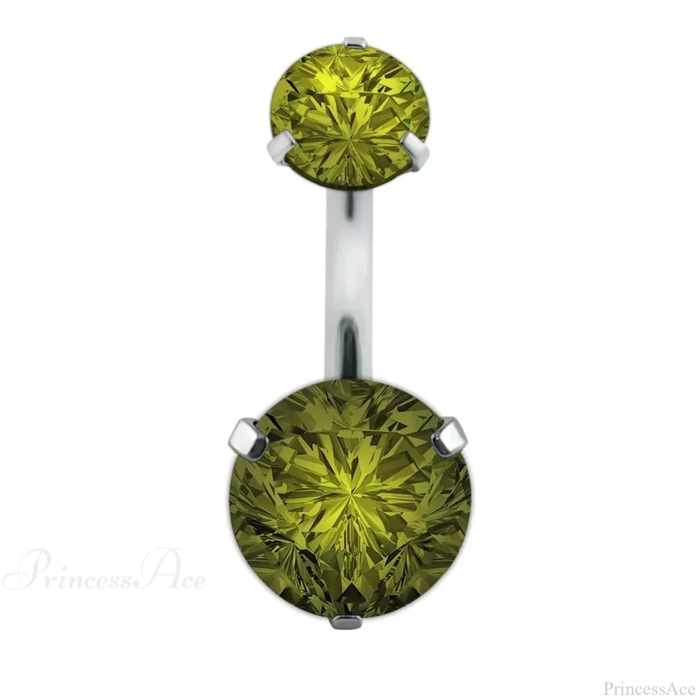 Clear Circular Medieval Surgical Belly Ring