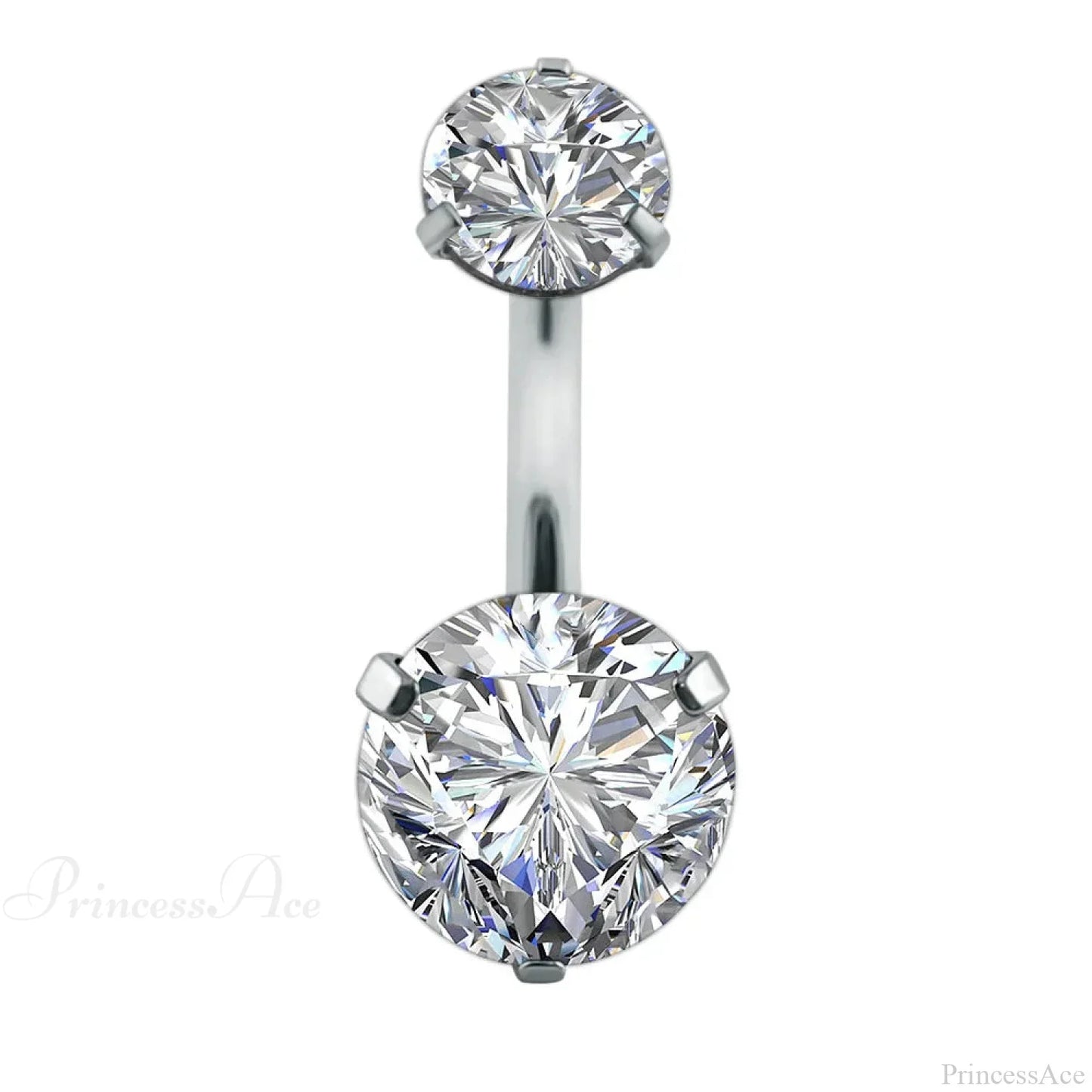 Clear Circular Medieval Surgical Belly Ring